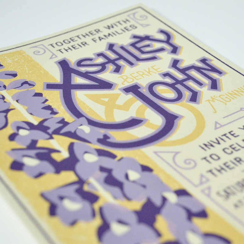 Ashley and John's Wedding Invitation